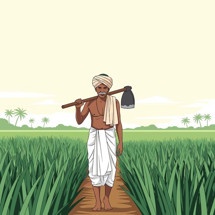 Pc Freepik indian-farmer-walking-through-rice-field_1036470-999